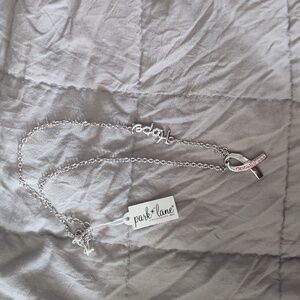 Park Lane Hope Pink Ribbon Necklace